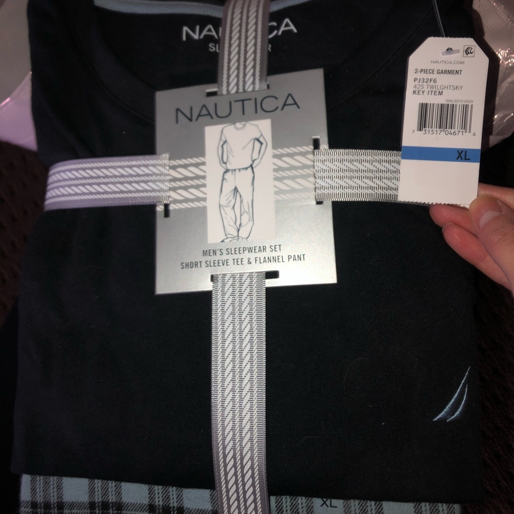 Nautica Mens Pajama Set Size XL NWT